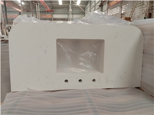 Carrara White Quartz Vanity Countertops