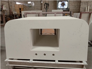 Carrara White Quartz Vanity Countertops