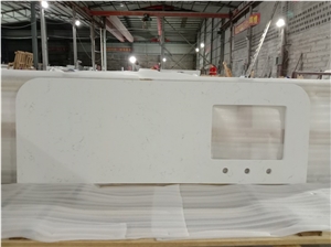 Carrara White Quartz Vanity Countertops