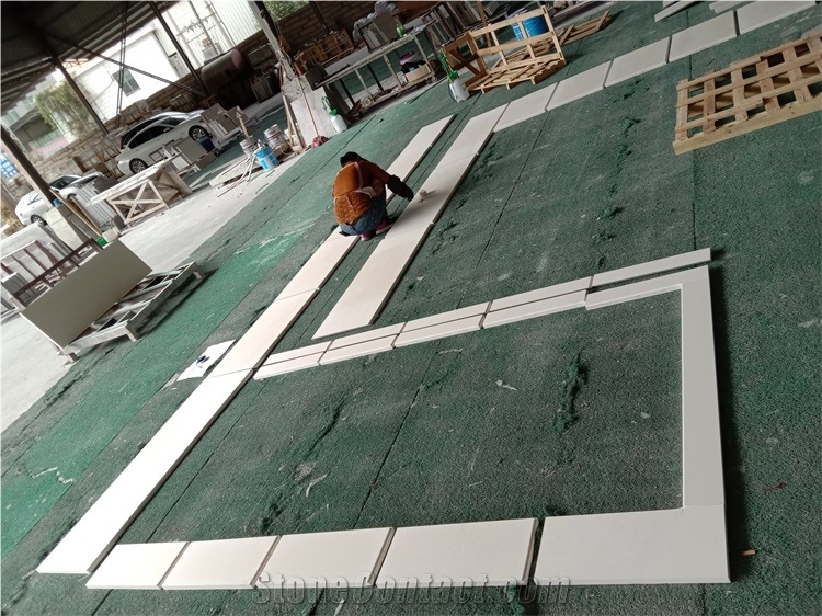 Goldtop Sandy White Limestone Slabs Tiles