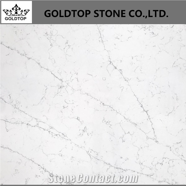 New Calacatta Statuary White Quartz Slabs 5016