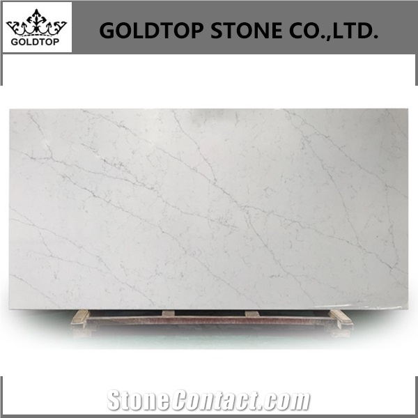 New Calacatta Statuary White Quartz Slabs 5016