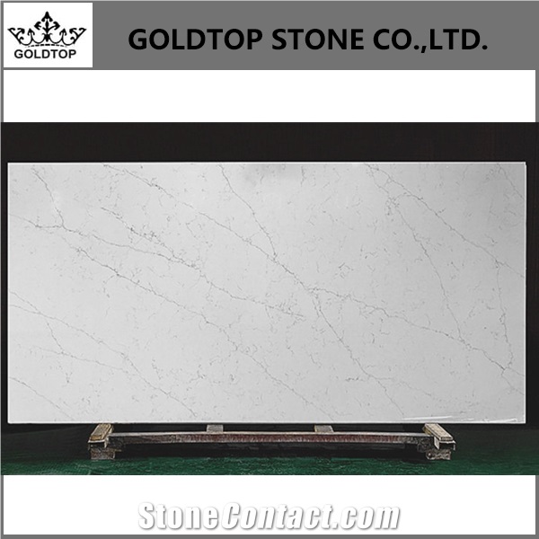 New Calacatta Statuary White Quartz Slabs 5016