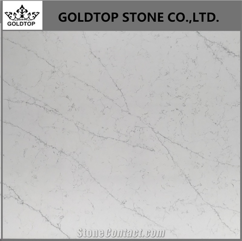 New Calacatta Statuary White Quartz Slabs 5016