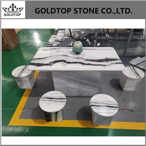 Panda White Marble Steps,Stone Stair,Tables
