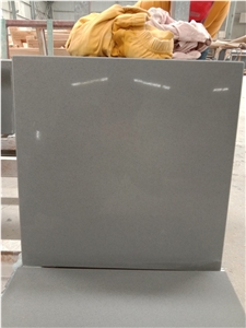 Pure Grey Quartz Slabs for Countertops Vanity Tops