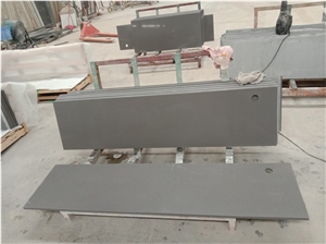 Pure Grey Quartz Slabs for Countertops Vanity Tops