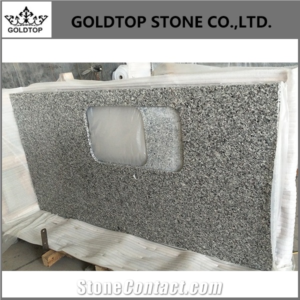 White Swan Granite White Kitchen Countertops