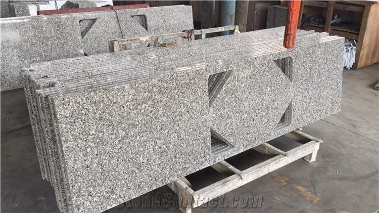 White Swan Granite White Kitchen Countertops
