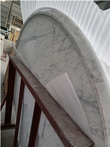 Bianco Carrara Fabricate Ogee Round Table Tops Bianco Carrara Fabricate Ogee Round Table Tops
