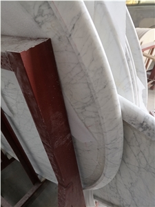 Bianco Carrara Fabricate Ogee Round Table Tops