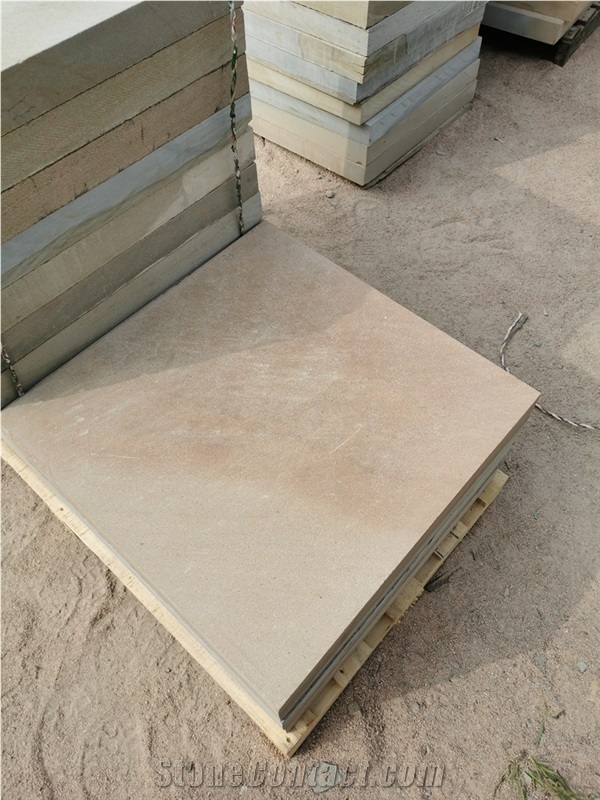 China Cheap Yellow Sandstone Flooring Tiles