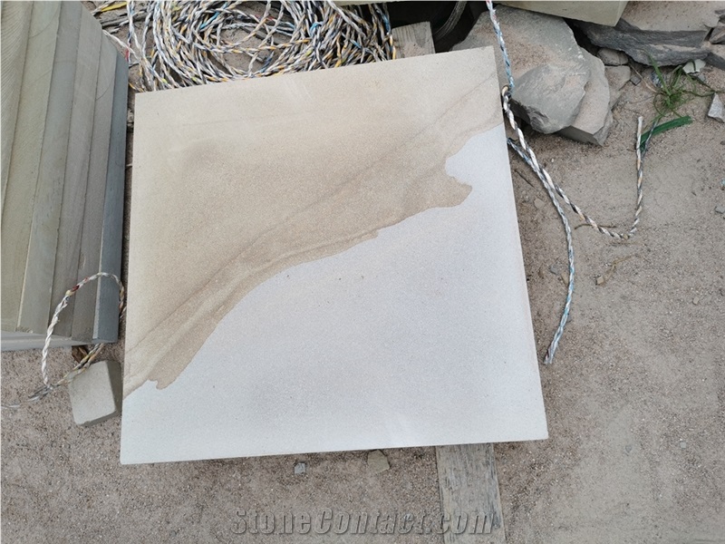 China Cheap Yellow Sandstone Flooring Tiles