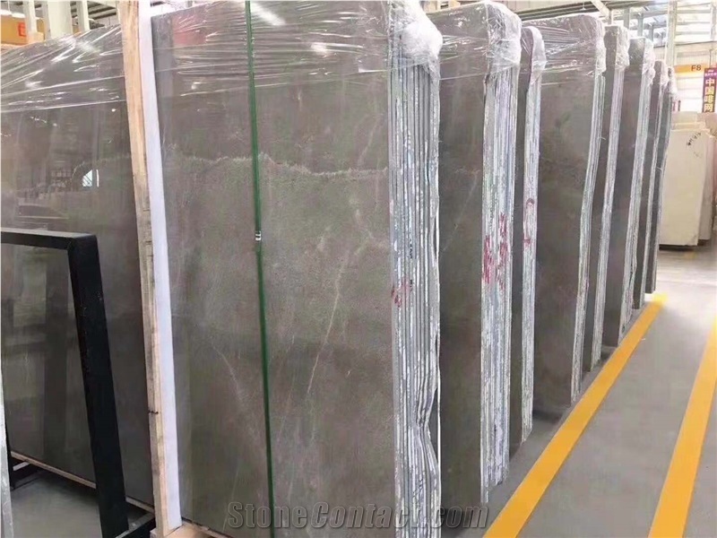 Polished Honed Ankara Grey Marble Tile Slab