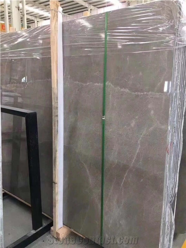 Polished Honed Ankara Grey Marble Tile Slab