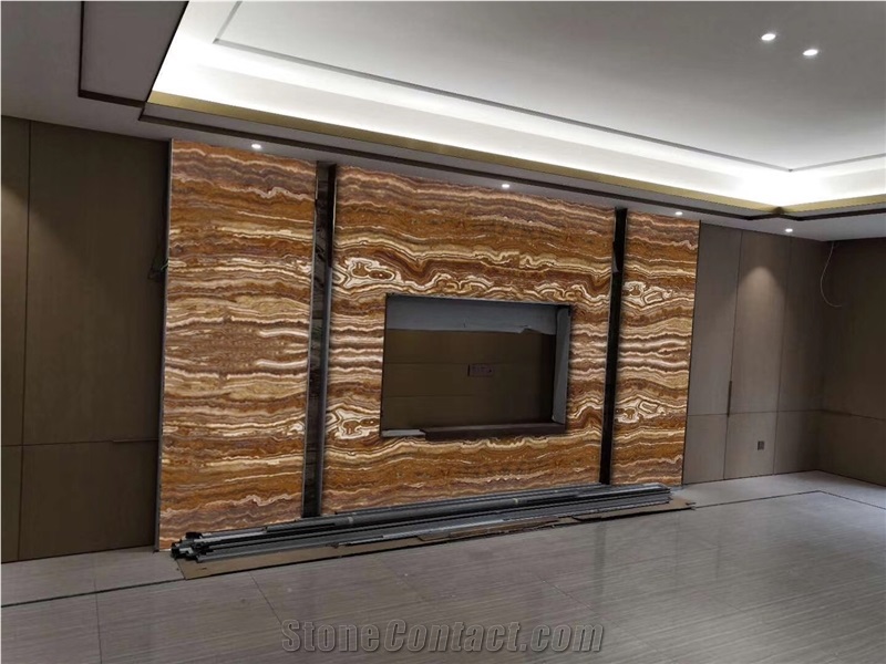 Tiger Onyx Brown Polished Pakistan Onyx Background