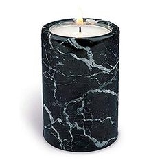 White Marble Candle Holder Kitchen and Bath Tray