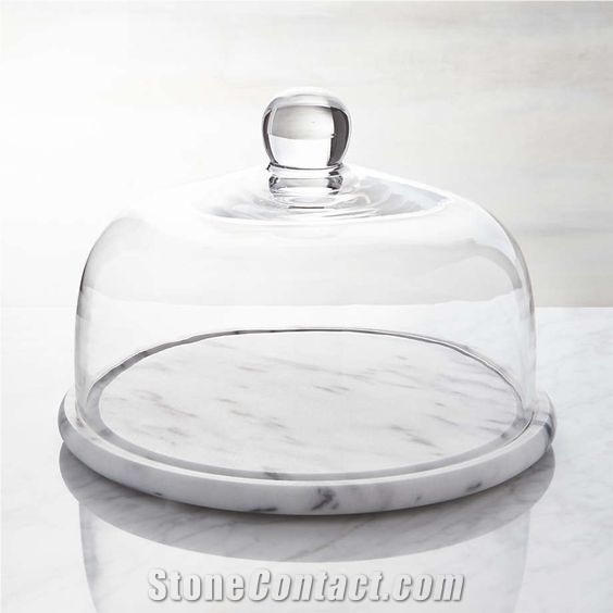 White Marble Carrara Candle Home Decorative Trys