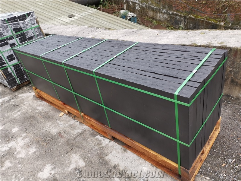 Black Sandstone Steps Ledgestone,Flaggings