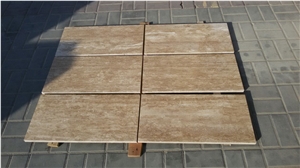 Light Travertine Tiles Filled and Polished