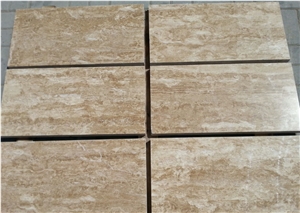Light Travertine Tiles Filled and Polished