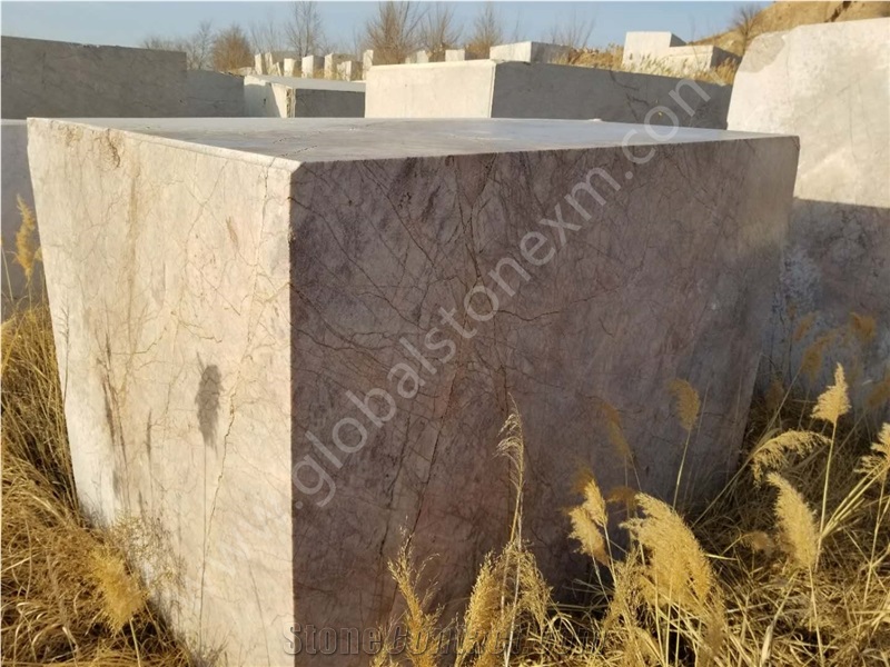 Violet Gold Marble Blocks, China Yellow Blocks