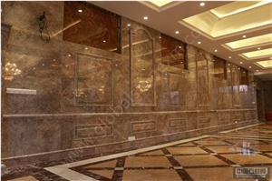Violet Gold Purple Marble Slabs Tiles