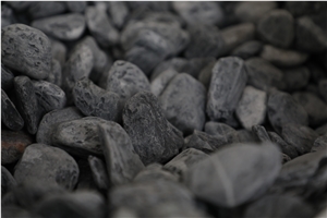 Aquarium Black Tumbled Pebble Stone