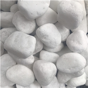 Best Quality Snow White Pebble Stone 5-8cm