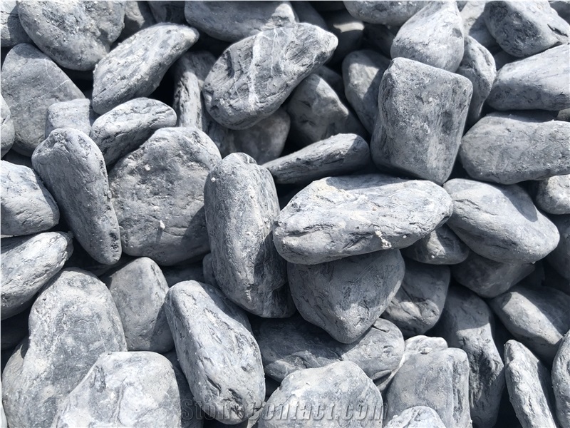 Black Pebble Stone for Landscape and Decoration