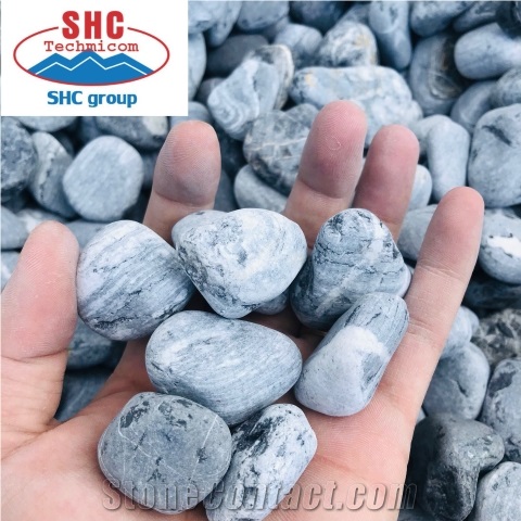 Black Pebble Stone for Landscape and Decoration