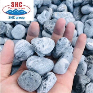 Black Pebble Stone for Landscape and Decoration