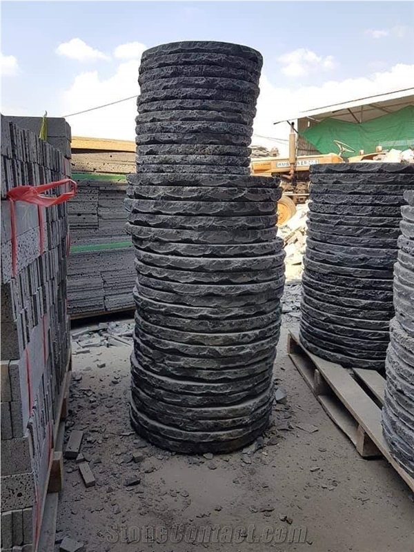 Cobbles Basalt Cobblestone, Viet Nam Grey Basalt