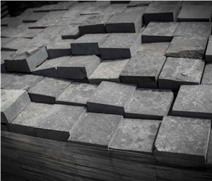 Cobbles Basalt Pavers, Viet Nam Grey Basalt