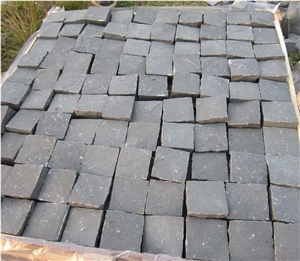 Cobbles Basalt Pavers, Viet Nam Grey Basalt