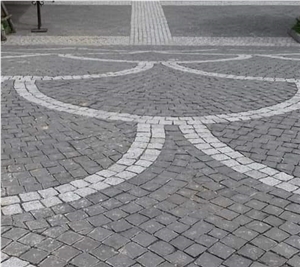 Cobbles Basalt Pavers, Viet Nam Grey Basalt