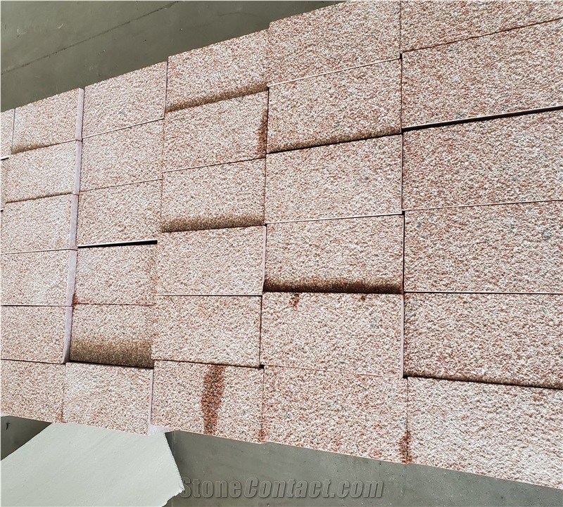 Granite Brick Stone Paver, Sun Golden Granite Cobblestone
