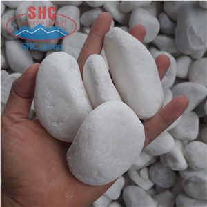 High Quality Snow White Decorative Pebble Stone