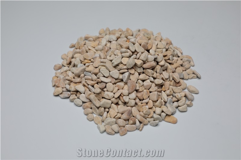 Natural Beige Yellow Decoration Landscaping Pebble