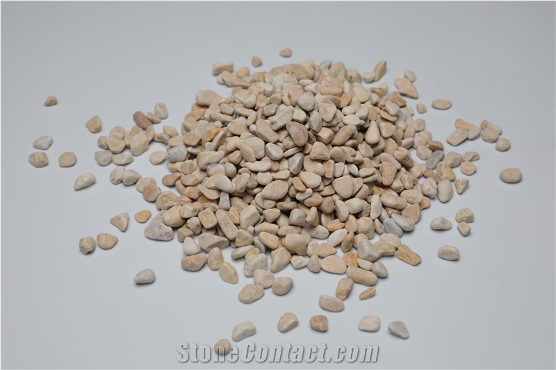 Natural Beige Yellow Decoration Landscaping Pebble