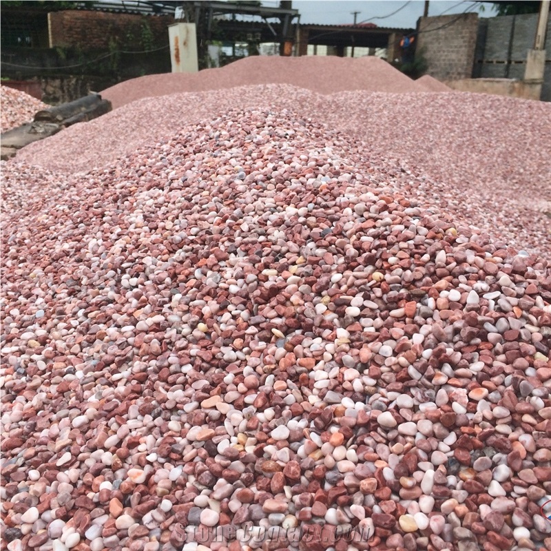 Pink Slight Red Landscaping Decorative Pebbles