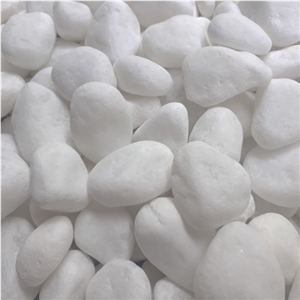 Snow White Pebble for Decoration Home & Garden