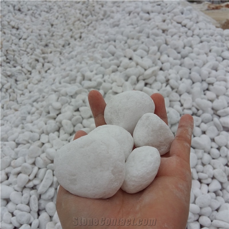 Sparkle White Pebble Stone for Landscaping Stone