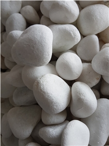 Tumbled Landscaping Decoration White Pebble Stone