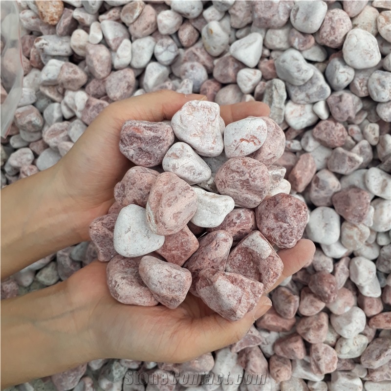 Tumbled Pink Pebble Stone for Decoration