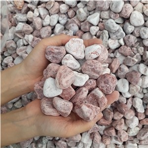 Tumbled Pink Pebble Stone for Decoration