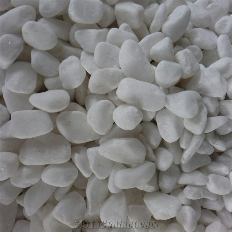 Un-Polished Black Pebble Landscaping Stone