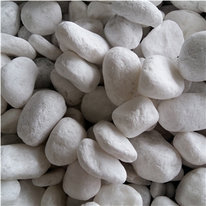 White Color Tumbled Pebble Stone for Landscaping White Color Tumbled Pebble Stone for Landscaping