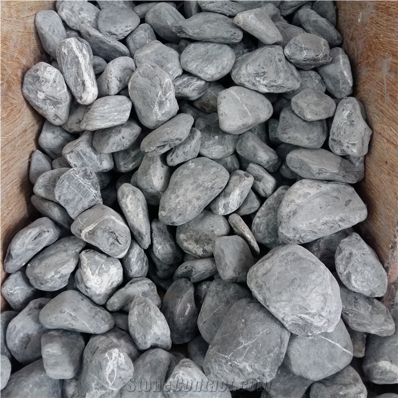 White Color Tumbled Pebble Stone for Landscaping