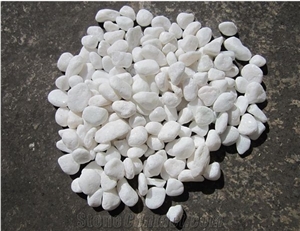 White Pebbles Gravel Tumbled Stone for Garden